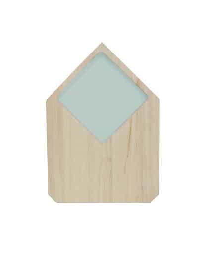 Serveerplank hout huis blauw ECO Design fair trade