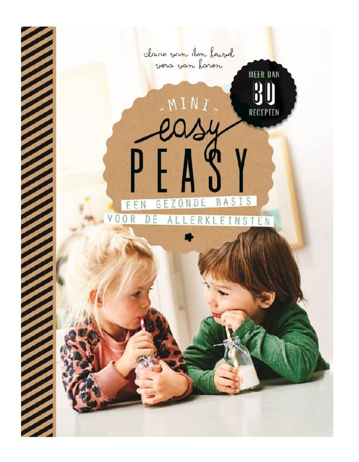 Met Easy Peasy Mini kookboek wordt gezond eten met kinderen makkelijk, leuk en lekker.