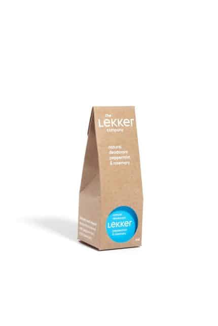 Duurzame en natuurlijke deodorant Pepermunt Rozemarijn van The Lekker Company bestellen.