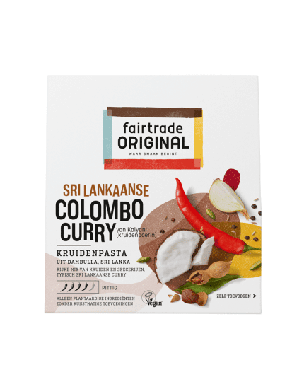 Sri Lankaanse Colombo Curry maken met de kruidenpasta van Fairtrade Original, volgens authentiek recept.