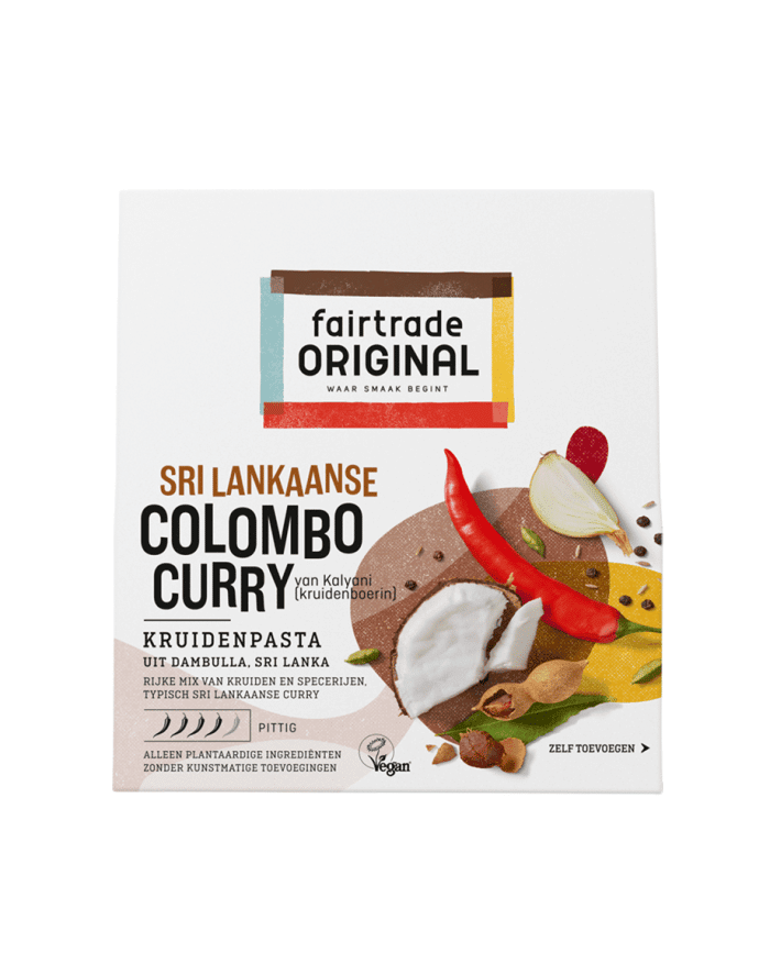Sri Lankaanse Colombo Curry maken met de kruidenpasta van Fairtrade Original, volgens authentiek recept.