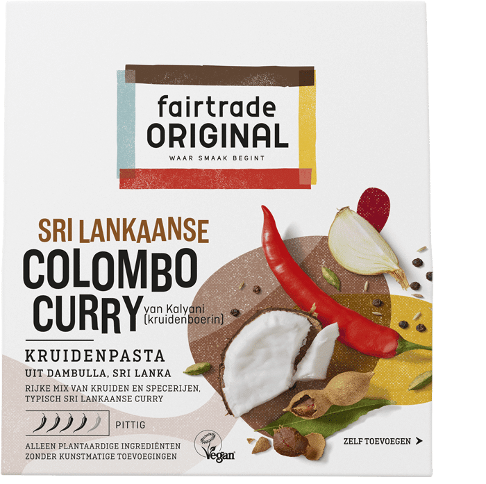 Srilankaanse COlombo Curry maken met de kruidenpasta van Fairtrade Original, volgens authentiek recept.