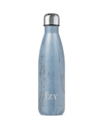 thermosfles design blauw van IZY Bottles vooraanzicht