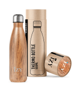 thermosfles design bruin van IZY Bottles met doos