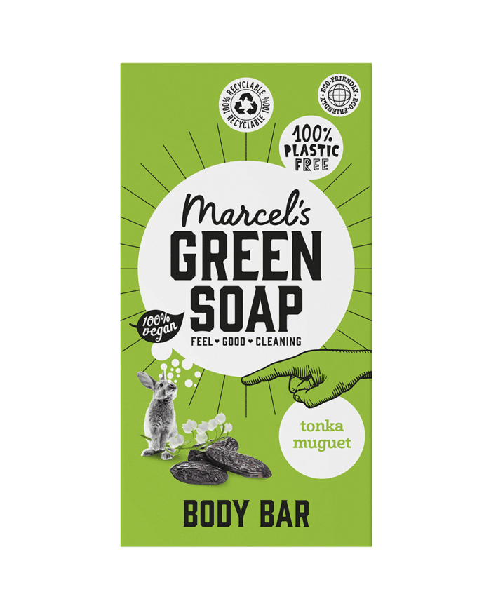 body bar tonka & muguet van marcel's green soap vooraanzicht