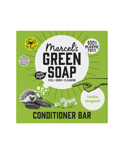 Conditioner bar tonka & muguet van marcel's green soap vooraanzicht